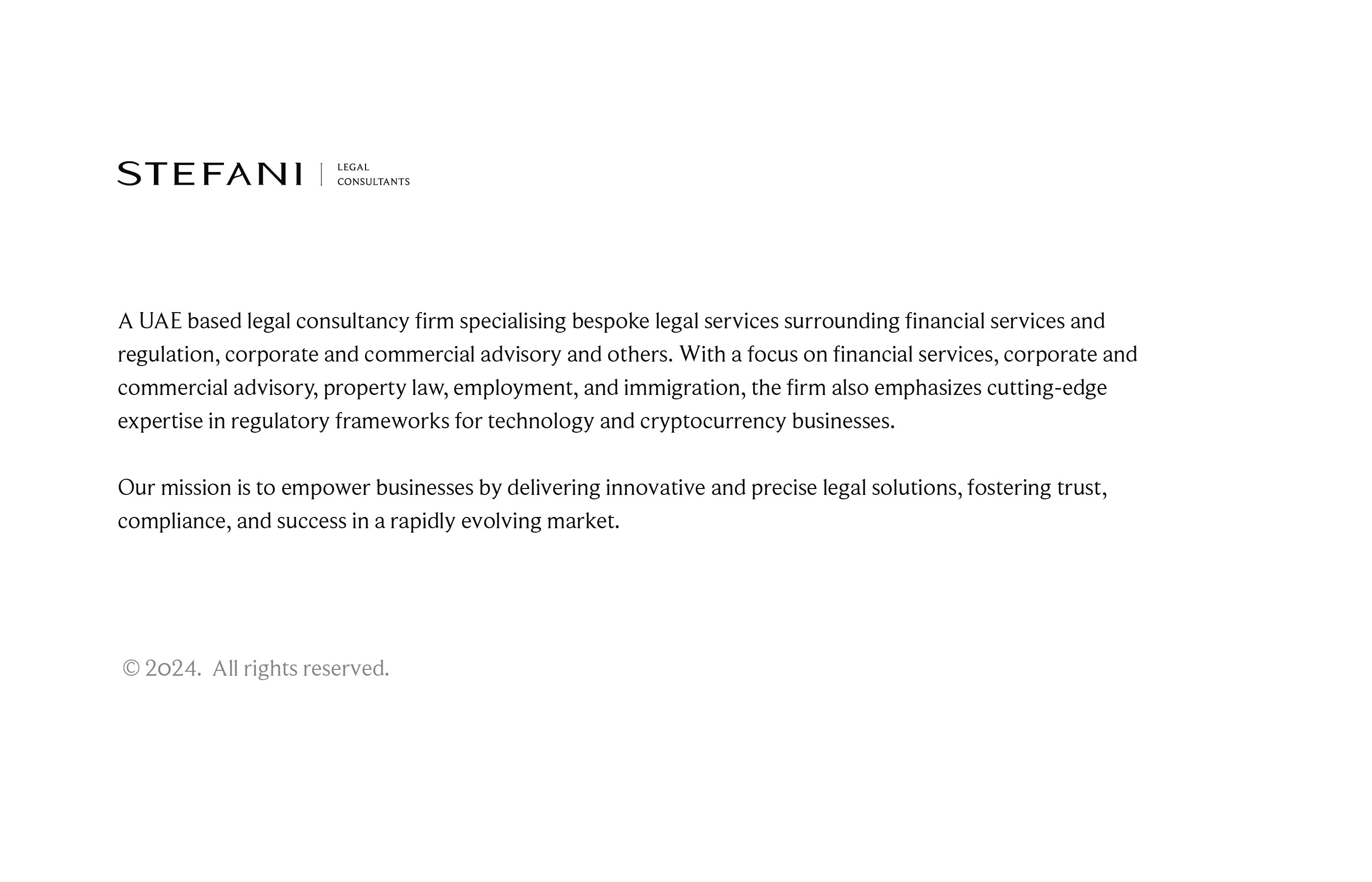 Stafani Legal work